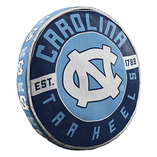Northwest NCAA North Carolina Tar Heels Unisex-Adult Round Cloud Pillow, 15", Team Colors