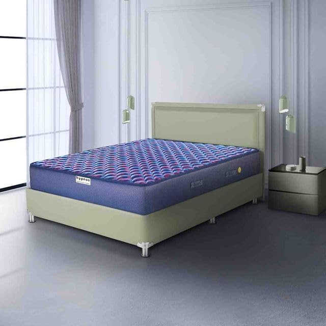 Hypnos by Peps Caspio Ortho Bonnell Innerspring Mattress |10-Inch Queen Size 78X60X10| Flexi-Firm Support | Back Pain Relief & Spine Alignment | Breathable HR PU Foam | BIS Certified | 5 Year Warranty