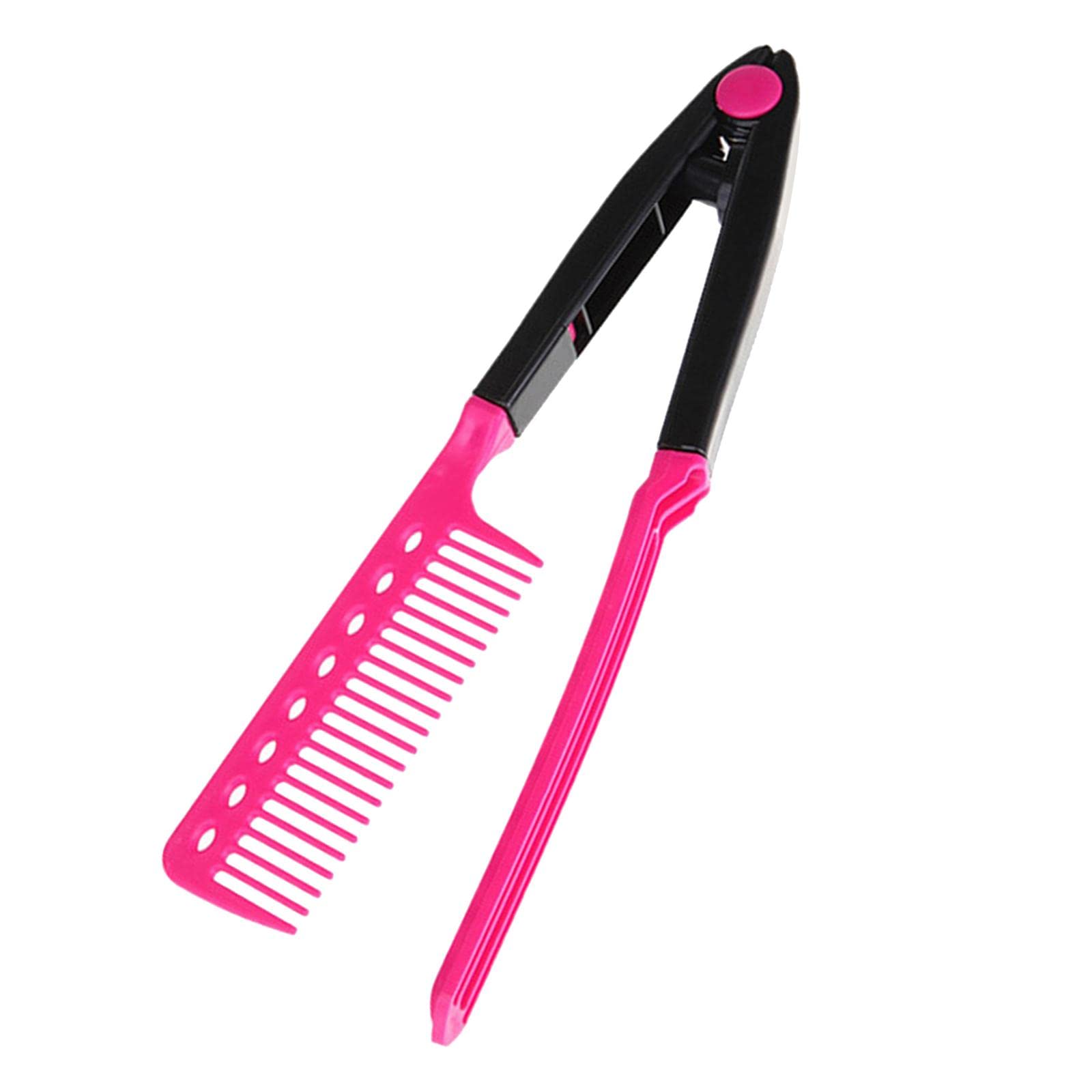 Club Bollywood®V Type Hair Straightening Comb Fashion Portable with A Firm Grip for Knotty Hair| Brushes & Combs| Brushes & Combs|Health & Beauty |• Health & Beauty|1Pc Hair Straightening Comb-image-2