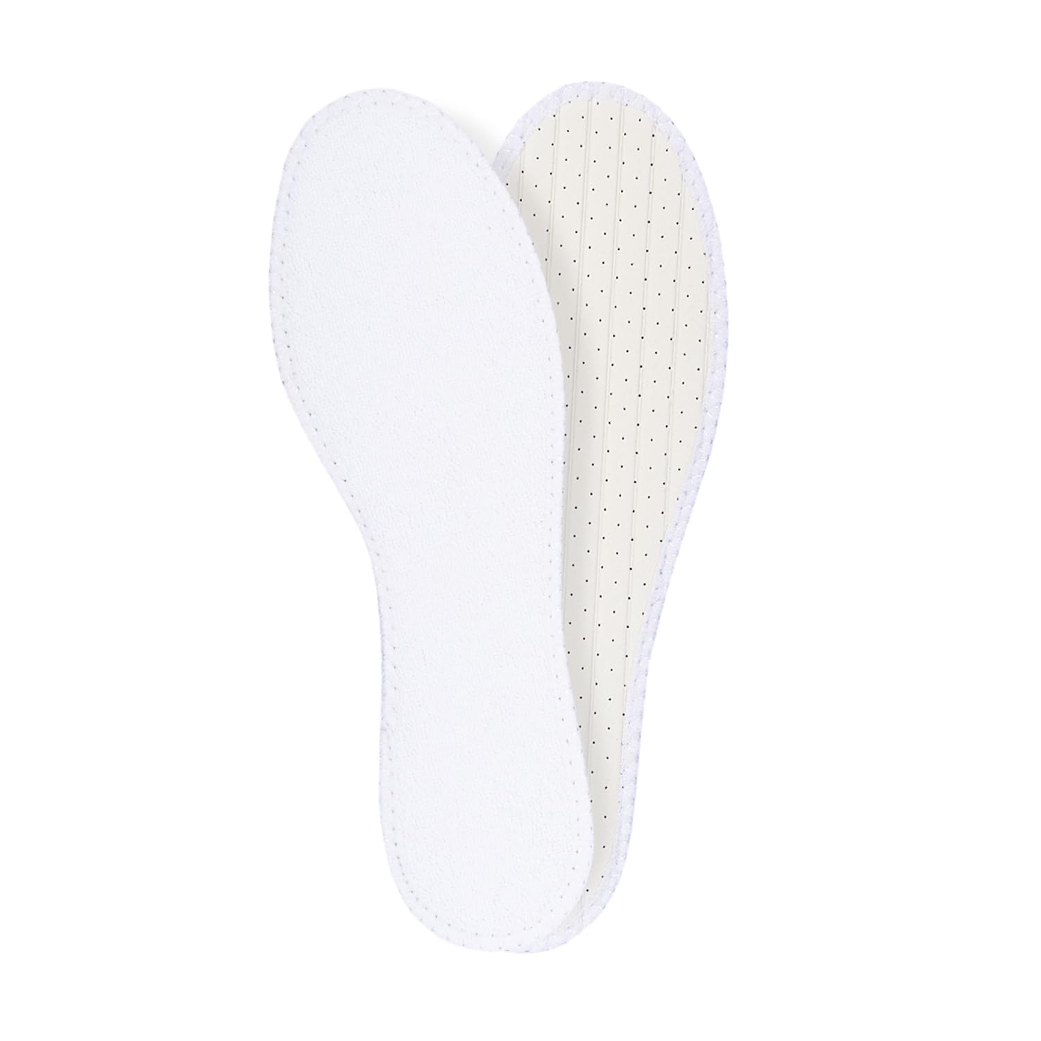 Foot Morning – Summer Barefoot Insoles – Fluffy Terry Cloth, Latex & Charcoal Odour Absorbing Shoe Inserts – Comfort Inserts for Men & Women –