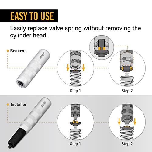 Ewk 2 Sizes Valve Spring Keeper Remover & Installer, Valve Retainer Stem Seal Removal & Installation Tools For Overhead Engines Of Cars, Motorcycles, Boats #TOP2