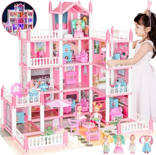 Image of Barbiieee 13-Room Luxury Doll House Playset with Furniture for Kids 6+