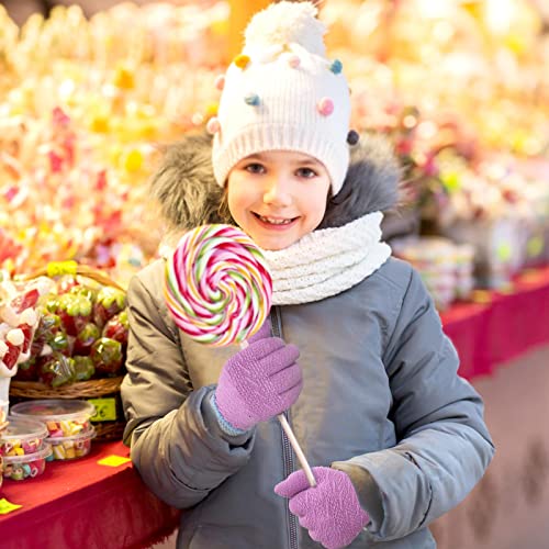Image of EvridWear Boys Girls Magic Stretch Gripper Gloves 3 Pair Pack Assortment, Kids One Size Winter Warm Gloves Children