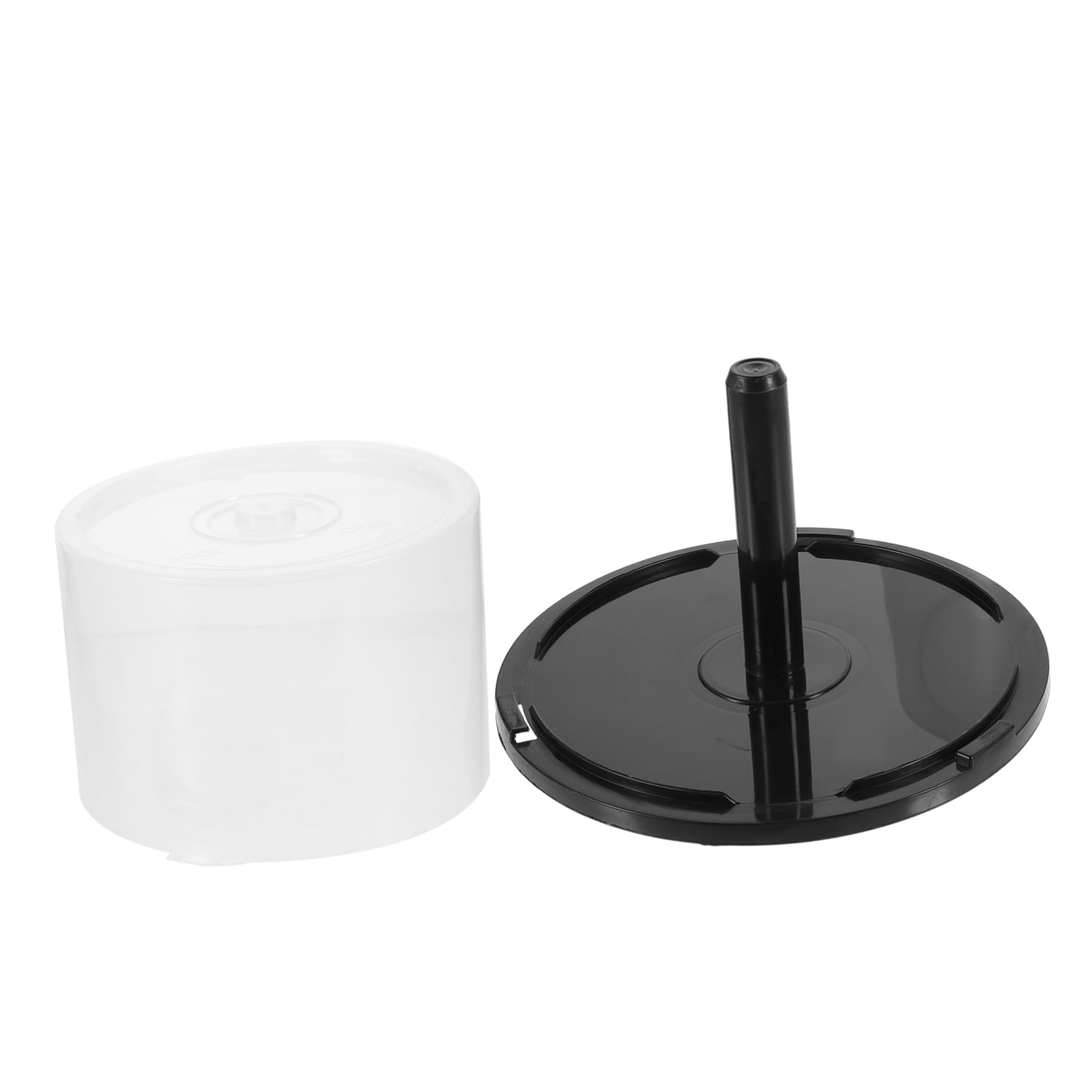 jojofuny 2 pcs Empty DVD Storage Bucket, CD Storage Containers, DVD Holders Storage Cases, DVD Cakeboxes Holders, for Home, Office, Supermarkets