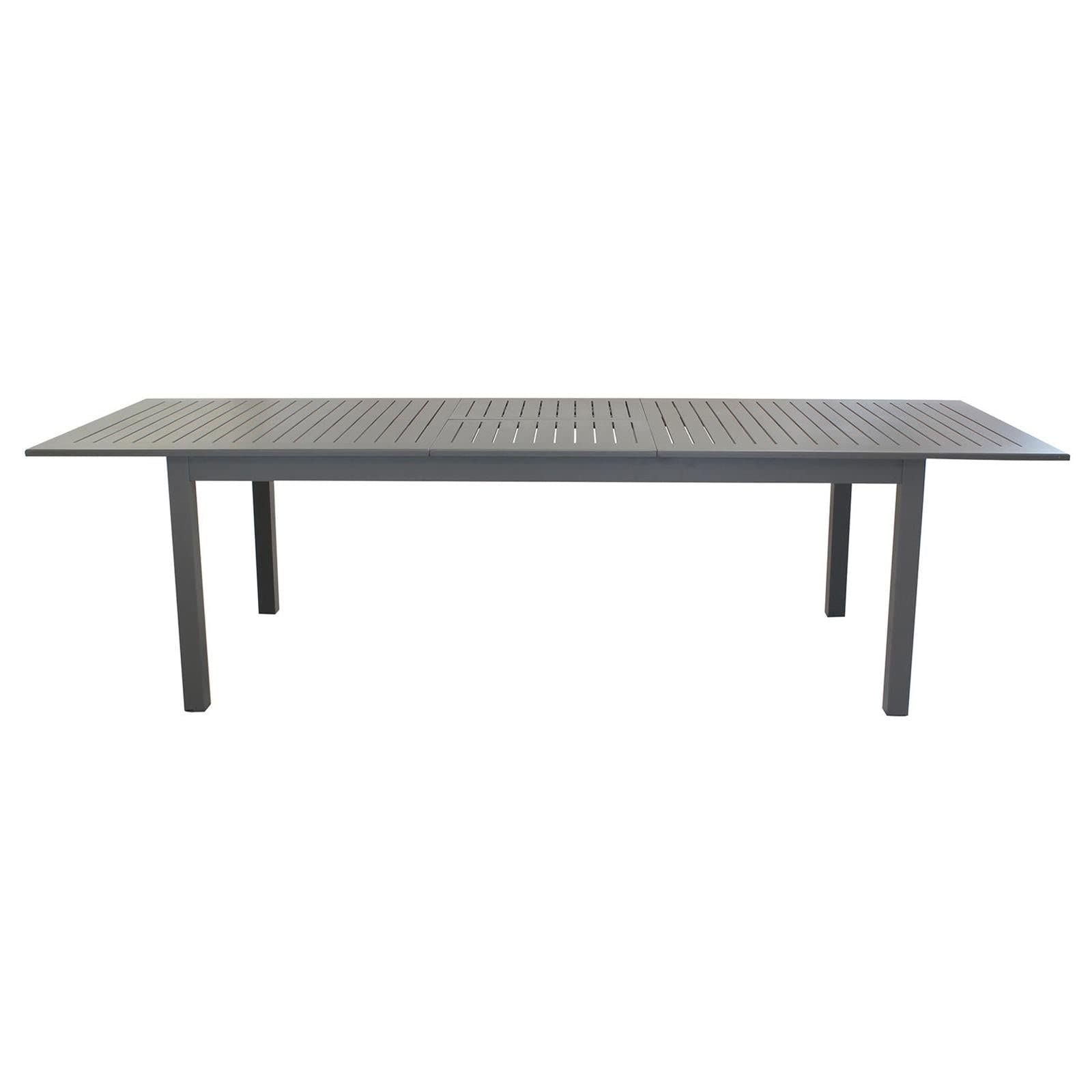 Decorspace Tavolo allungabile "Ibiza" in alluminio dogato da esterno per giardino e veranda (Tavolo 220-280 x 100 cm, Taupè)