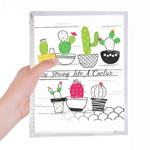 Cahier de cactus et succulents rechargeable carnet spirale de notes