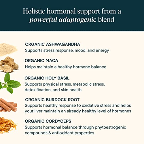 Ora Organic Natural Hormone Balance Support & Hormonal Acne Relief for Women - Support Skin, Mood, Energy, PMS & Menopause - Formulated with Ashwagandha, Maca, Burdock Root, Cordyceps & Acerola Cherry - Image 5