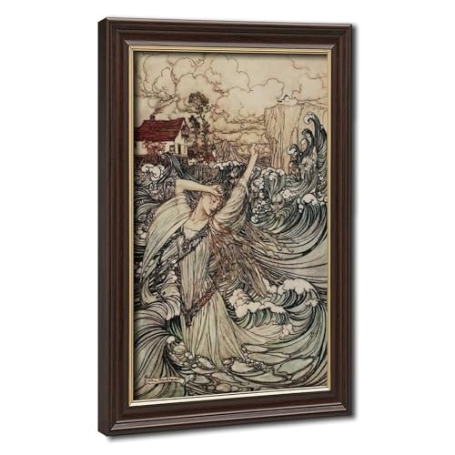 Décoration murale mythologie nordique : affiche sur toile Arthur Rackham 20x30