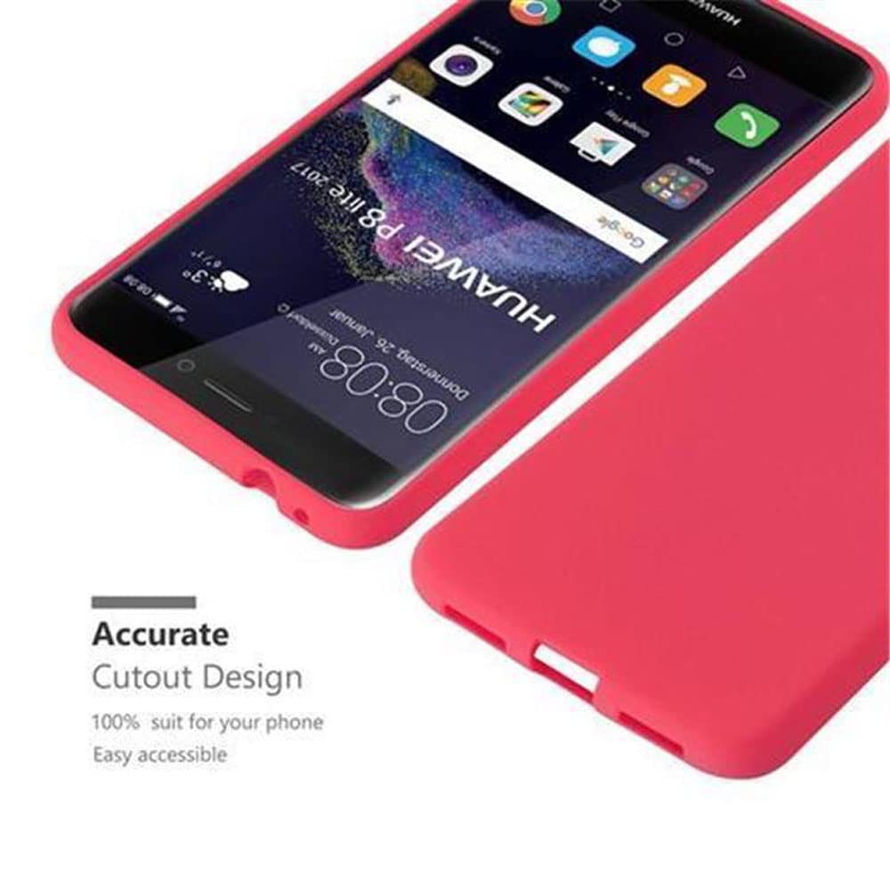 Cadorabo Custodia Silicone TPU Per Huawei P30 LITE - Cover Morbida Antiurto Colore Rosso Frost