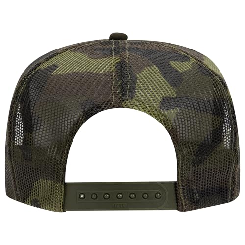 Image of OTTO Polyester Foam Front 5 Panel High Crown Mesh Back Trucker Hats in 97, Bulk, Wholesale