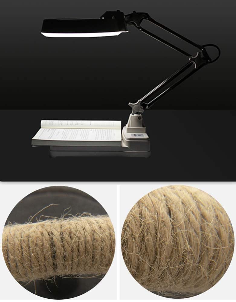 Lente d'Ingrandimento, Lente d'Ingrandimento a LED 3X/5X/8X/10X, Lente d'Ingrandimento a Mani libere con Supporto per Lampada a LED, Altezza Regolabile, Tavolo da scrivania con len