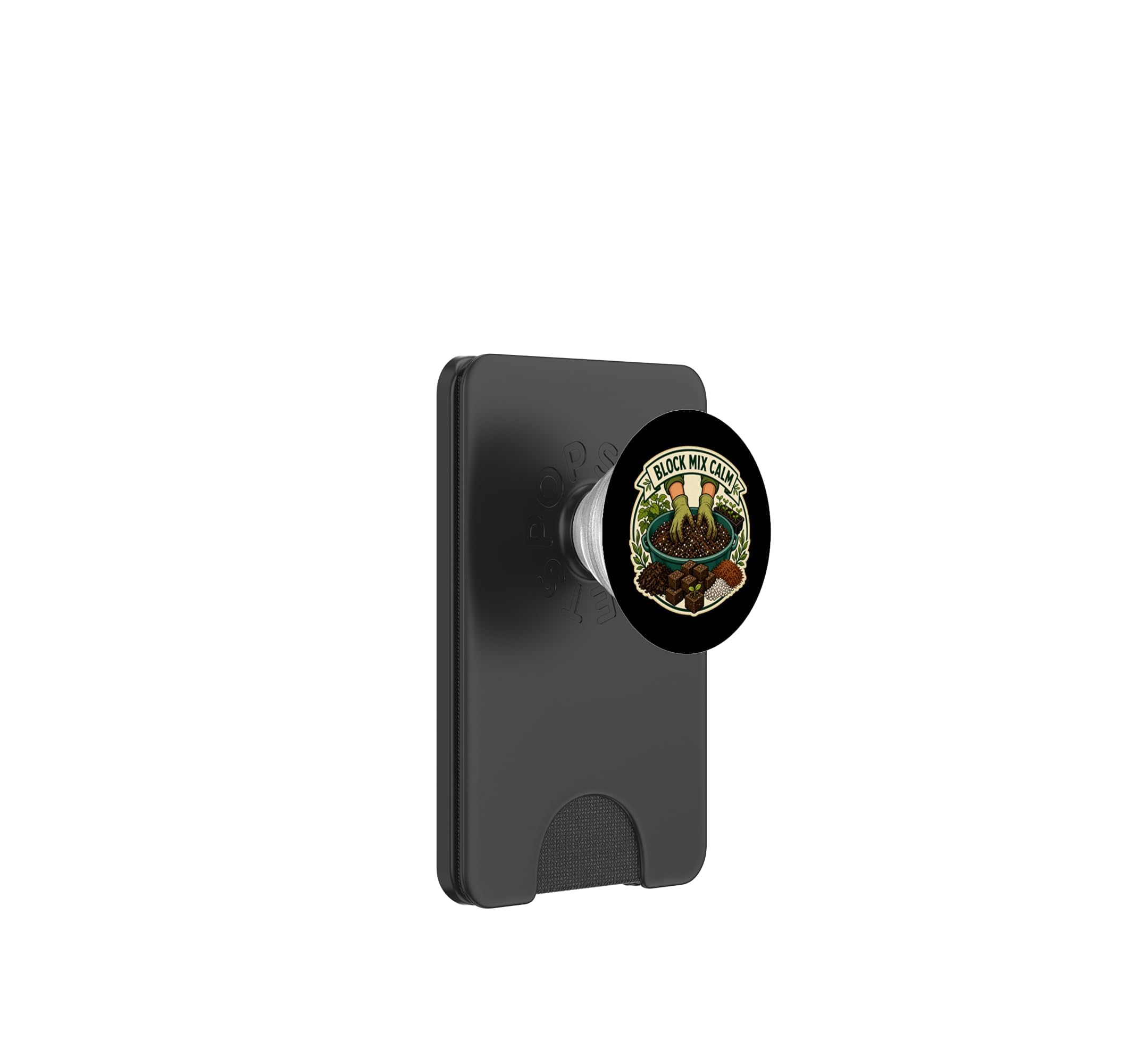 Block Mix Calm Erdblock Aussaat Runde PopSockets PopWallet für MagSafe