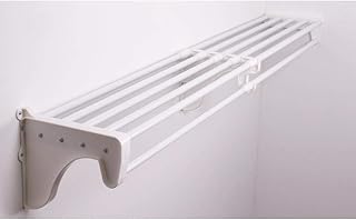 EZ Shelf - Closet Shelf with Hanging Rod - 30” to 50