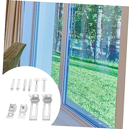 NUOBESTY 1set Kit de Herrajes para Puerta Plegable Bi-Fold Fácil de Instalar Rieles y Rodillos para Reparación Compatible con Puertas Plegables miniatura 4