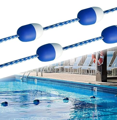 Corde de séparation flottante pour piscine Équipement durable lot de 2 lignes longue distance