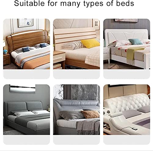 Hoofdeinde covers/hoes voor enkel-/koning/tweepersoonsbed hoofdeinde hoes 120/150/180 cm stretchmeubels beschermende stofdichte hoes voor bedden hout L size (160-180 cm) koffie - Afbeelding 8