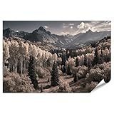 islandburner Premium Poster Majestätische Rocky Mountains 