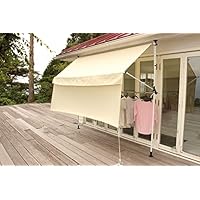Amazon | リビングアウト(Living Out) 前幕と物干し竿付きオーニング