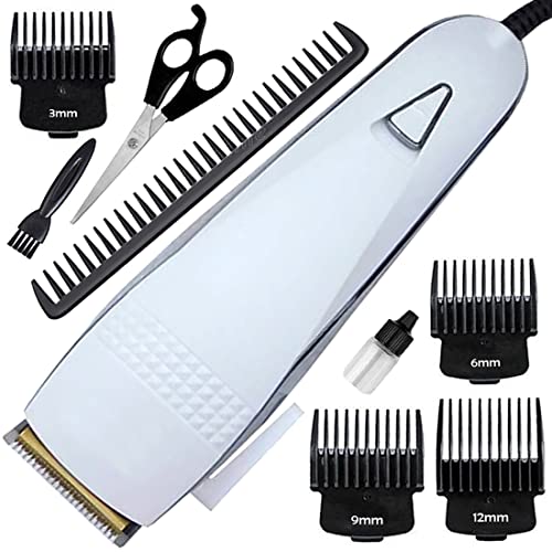 Image of Men's Waterproof Professional Big Corded Beard Mustache Hair Trimmer High Power Hair Clipper Electric Razor Multicolor (0.8mm to 12mm Trimming Range) (3 Year Warranty) 171