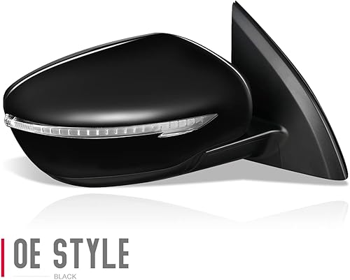 Miniatura 3 de DNA Motoring OEM-MR-NI1321300 - Espejo lateral plegable para pasajero derecho sin calefacción, con señal de giro compatible con Rogue Sport 2017-2020