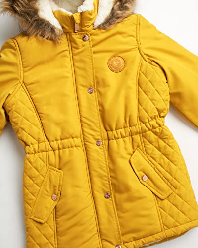 Limited Too Girls' Winter Coat - Microfiber Suede Sherpa Fleece Lined Anorak Jacket with Faux-Fur Trim Hood3