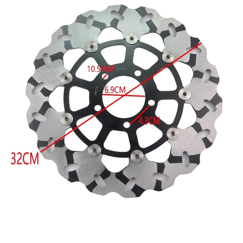 バイク用 ディスクブレーキ ローター320mm Amazon | ブレーキディスク 320 ミリメートルフロントブレーキディスク