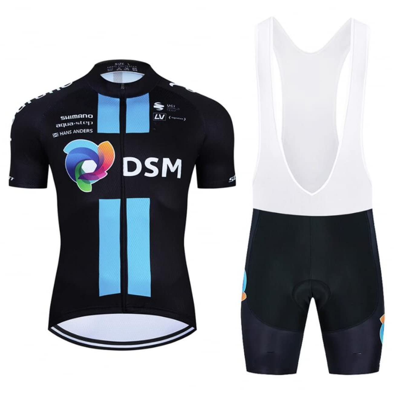 2023 World Tour Pro Team Cycling Jersey Set,Men's Breathable MTB Bike Shirt Bib Short Kits GEL Paddad