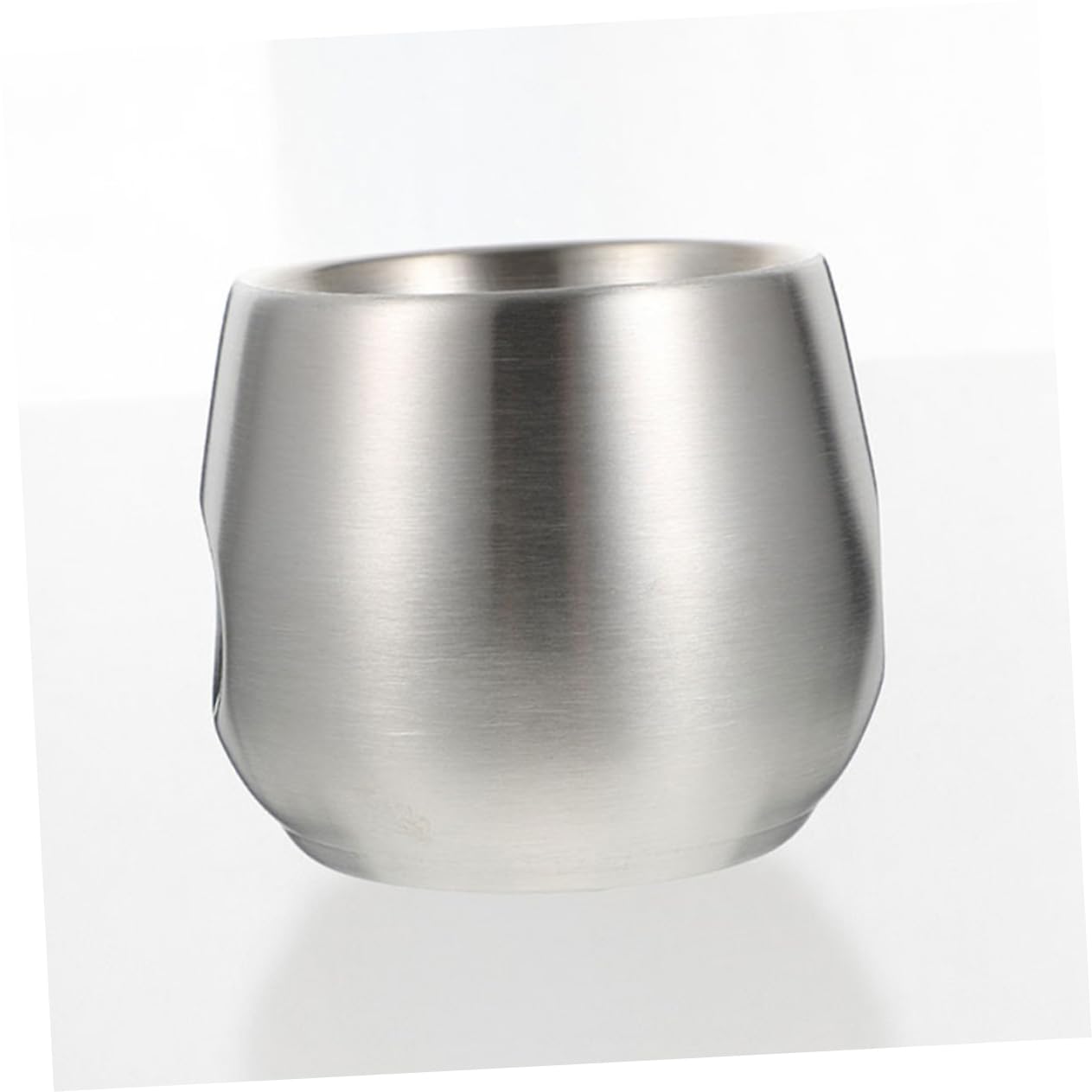 Men Double Layer Stainless Steel Shaving Bowl Ergonomic Shaving Soap Mug for Quick Foaming Comfortable Grip for Home Salon