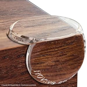 Roving Cove Clear Corner Protector, Pre-Taped 3M Adhesive, Easy-to-Peel Tab, No Odor, No Residue, Baby Proofing Furniture Safety Bumper Guards, Pack of 8