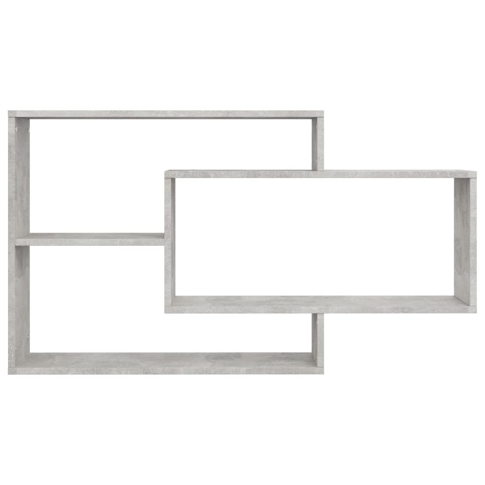 ADWOA Estantes de Pared de contrachapada Gris hormigón 104x20x58,5 cm Estanteria Dormitorio