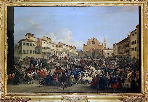Toile Florence Santa Croce de 50x70 cm pour créer une ambiance galerie d'art chez soi