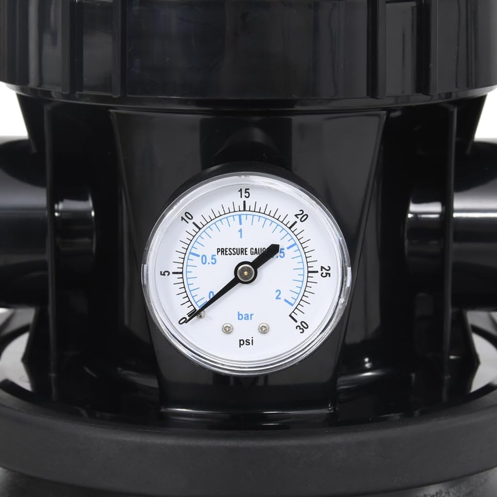 Genérico Filtro a Sabbia per Piscina con Prefiltro Nero,12.27kg,93396