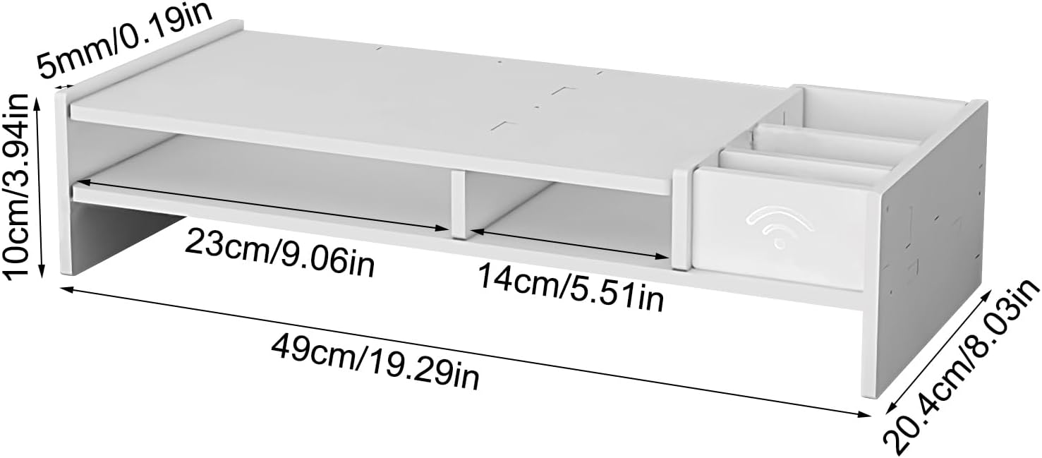 Rialzo per monitor – 3 ripiani immagine 4