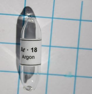 Argon Gas 99+% In 1 Inch Glass Ampoule Under Normal Pressure Element 18 Sample