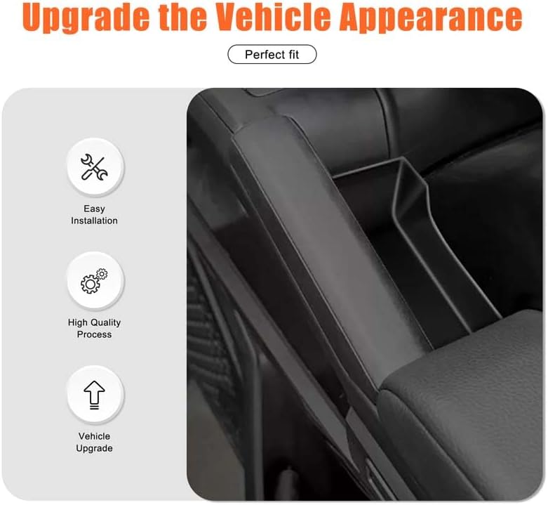 Daeiclru Door Side Storage Box Compatible with Toyota Tacoma 2024 2025 2026, Front Rear Door Handle Insert Organizer Box Tray Interior Accessories
