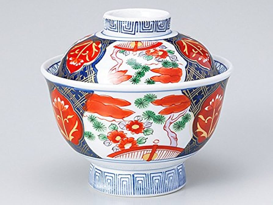 Amazon | どんぶり 鉢 食器 蓋付/錦松菊高台蓋丼/牛丼 カツ丼