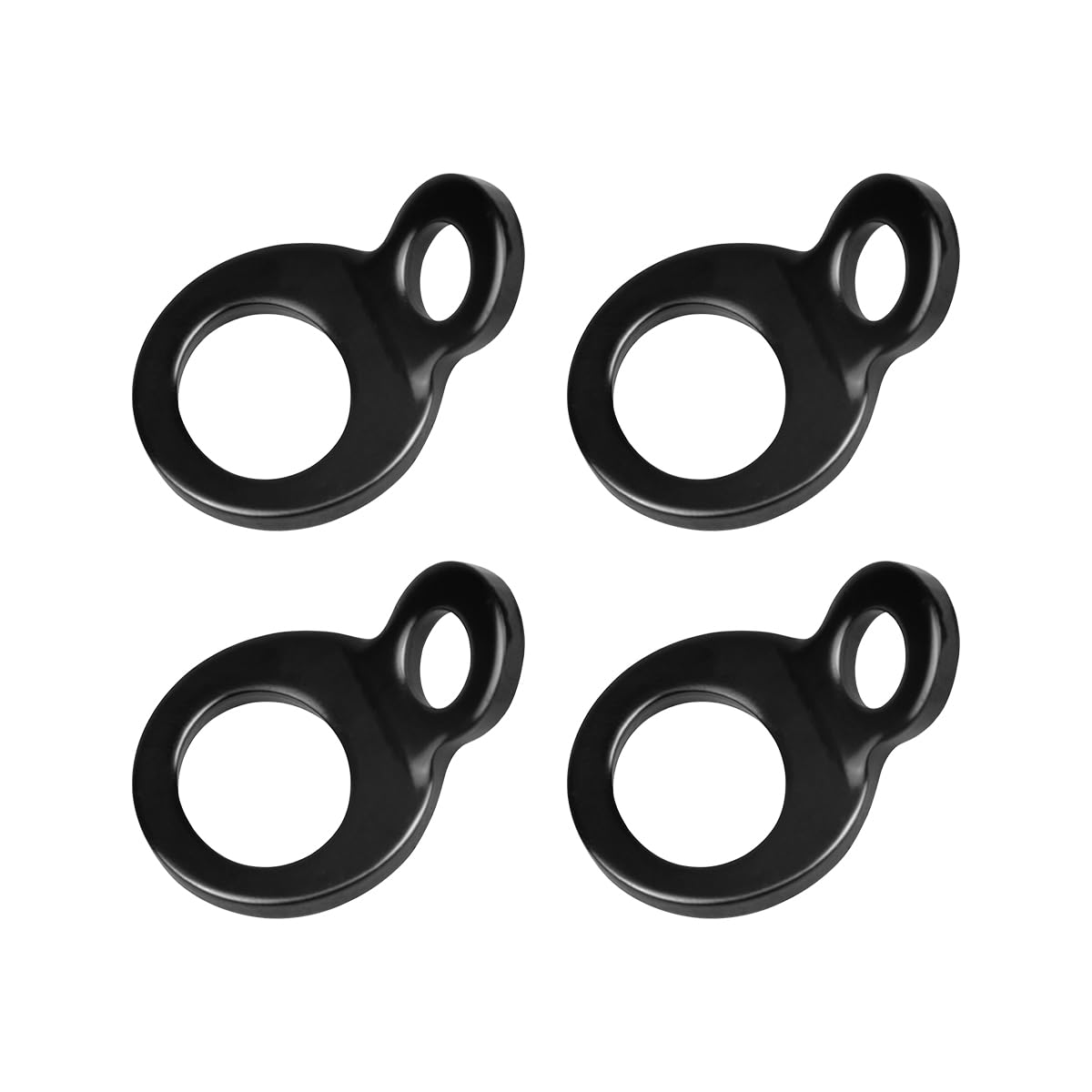 Motorcycle Tie Down Anchors Hooks, 4PCS Stainless Steel Multi-Purpose Heavy Duty Dirt Bike Strap Rings, Motorbike Attachment Points Accessories, Universal for Trailer Camper ATV