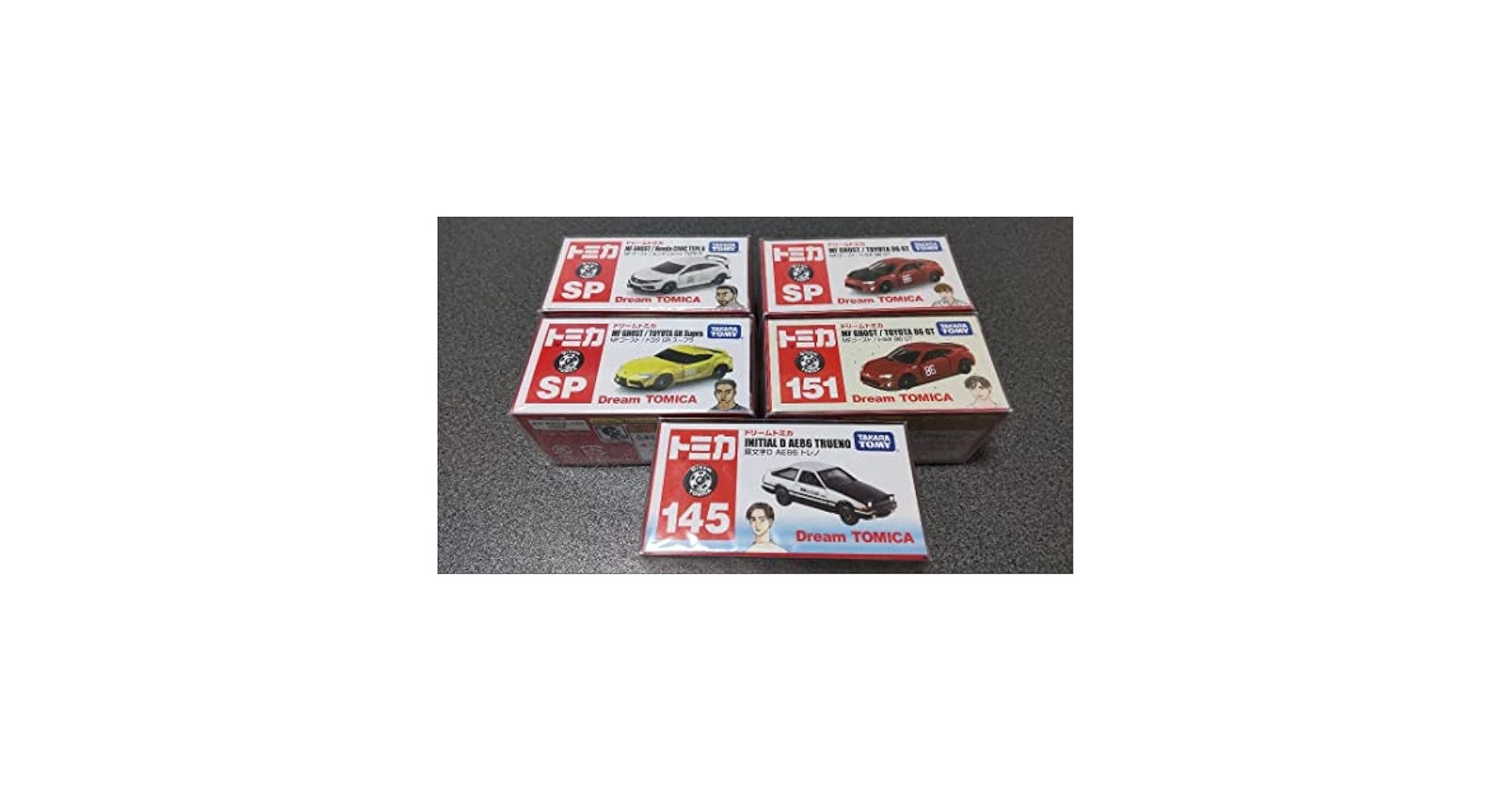 ドリームトミカ MFゴースト 頭文字D トレノ 86 スープラ シビック Amazon.co.jp: ドリームトミカ MFゴースト 頭文字D トレノ 86