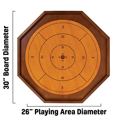 "Crokinole & Checkers Board Game" - Image 7