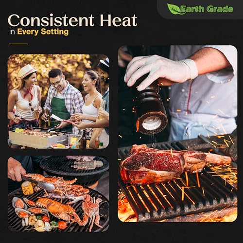 Premium Holzkohle in Restaurantqualität, 70 l - langlebiges Klumpenholz | schnell brennend, geringe Asche, hohe Wärmeabgabe | BBQ, Grill, Smoker & Kamado kompatibel | 100% natürliches Hartholz |
