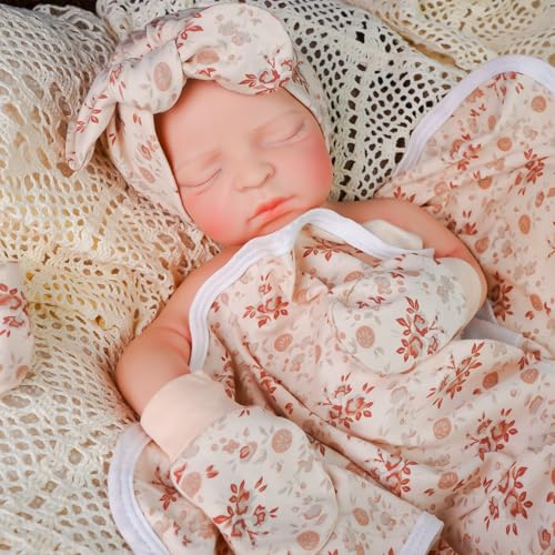 Muñeca Reborn Baby Silicona Realista 44 cm miniatura 2