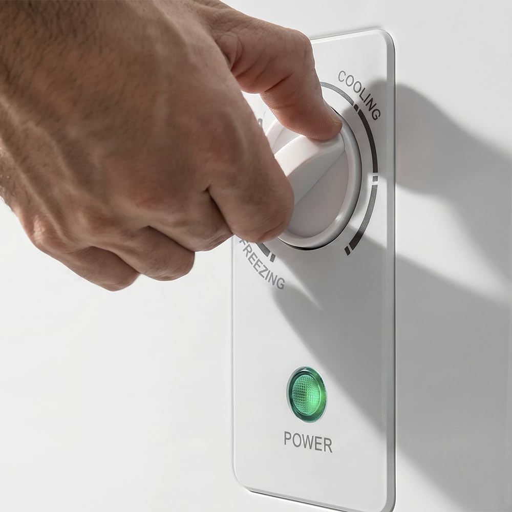 Cecotec Congélateur Coffre 198L Bolero CoolMarket Chest 198M Blanc Panier Poignées Contrôle Mécanique LED UltraContact D-Cool Double Fonction Porte ZeroG Congélation Rapide