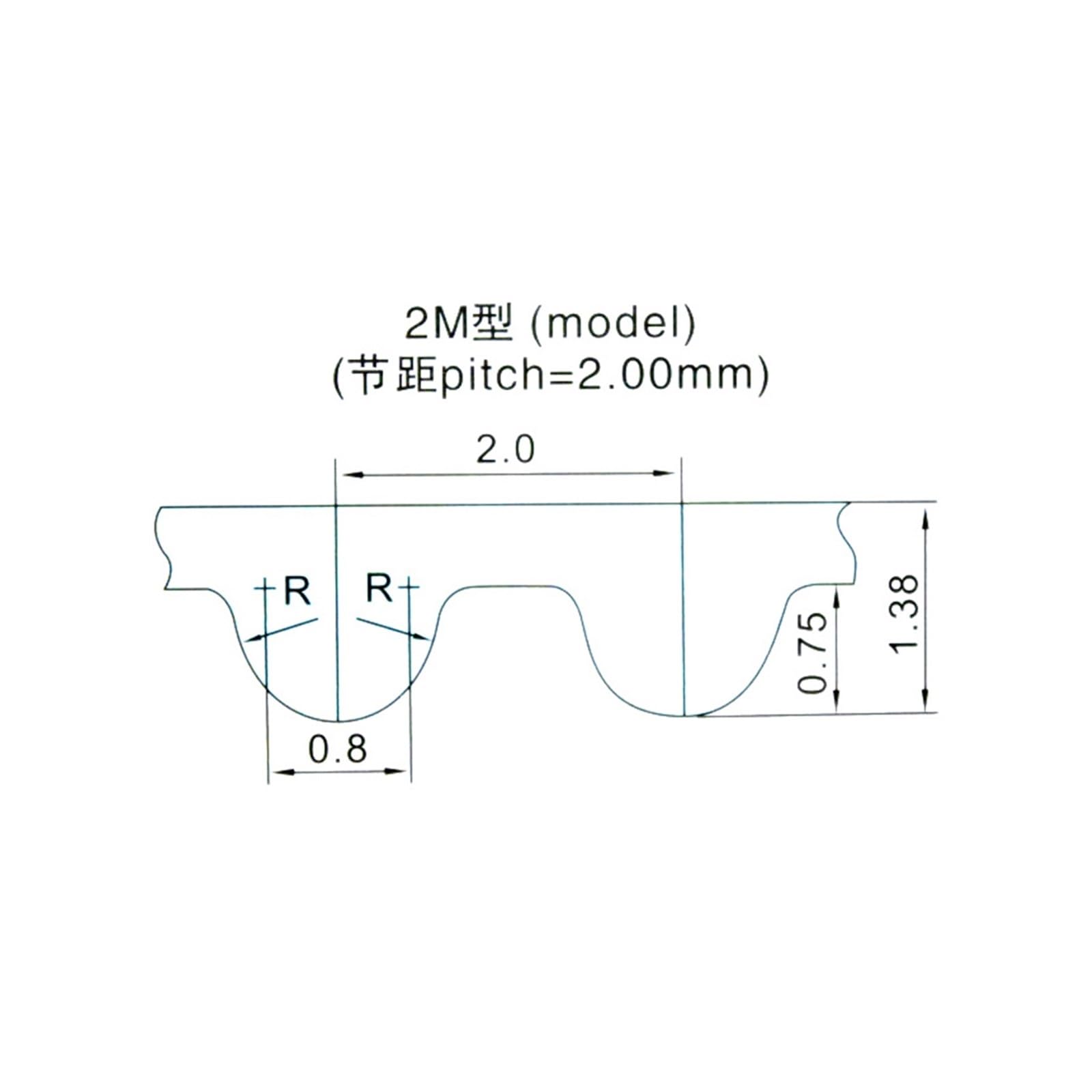 2MGT 2GT 20 dientes polea tensora de sincronización diámetro 3/4/5mm con rodamiento for correa síncrona GT2 ancho 6/10mm 20T(3mm-With Teeth,1pcs 2GT,6mm)