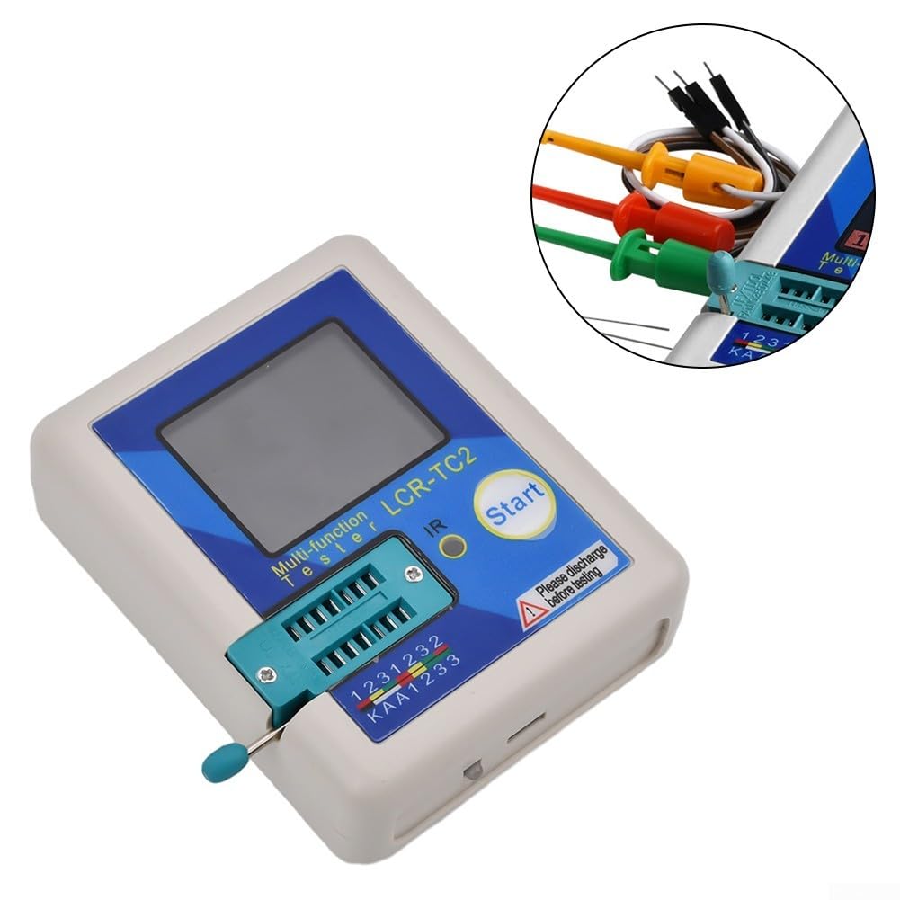 LCR-TC2 Transistor-Tester, elektronischer Komponententester, Grafikdisplay, Dioden-Trioden-Widerstands-MOS-SCR-ESR-Induktor-Messgerät