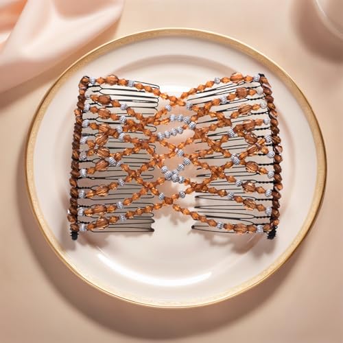Peine Elástico Doble con Cuentas para Cabello miniatura 2