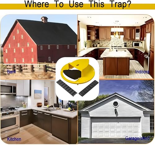 Oarkive Mice Mouse Rat Trap Bucket Flip Lid,Mouse Rats Trap Bucket Indoor Outdoor,Humane Mouse Trap,Mouse Trap Bucket Lid Auto Reset thumb #2