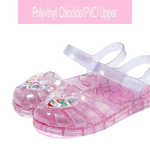 Jelly Sandals Girls Soft Sole Princess Costume Summer Dress Sandals Closed Toe Comfortable for Toddler Little Kid Big Kid3