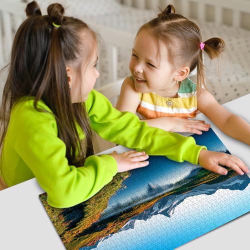 Image of Mountain Jigsaw Puzzles for Kids and Children - Realistic Illustration Challenging Brain Booster Gifts, Fun and Creative Game - (500 Pcs)