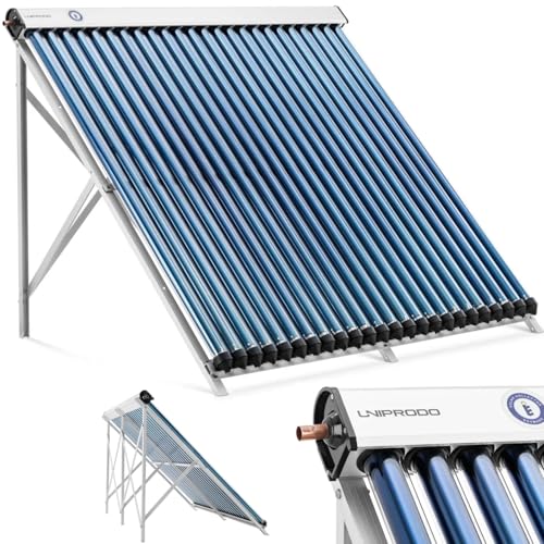 Uniprodo UNI_STC_03 Röhrenkollektor 24 Röhren 200-240 L 1,92 m² -45-90 °C Vakuumröhrenkollektor
