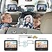 FANGOR 7.5 Dual Screen DVD Player for Car Portable CD Players with 5 Hours Rechargeble Battery, Free Regions, Last Memory, USB/SD Card Reader, AV Out&in (1 Player + 1 Screen)
